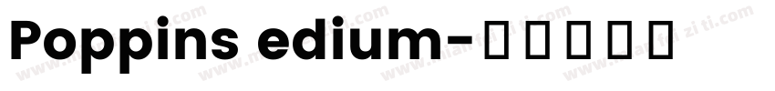 Poppins edium字体转换